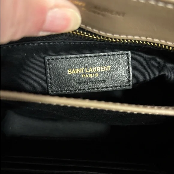 Yves Saint Laurent Brown Suede Crossbody Bag - Picture 8 of 9